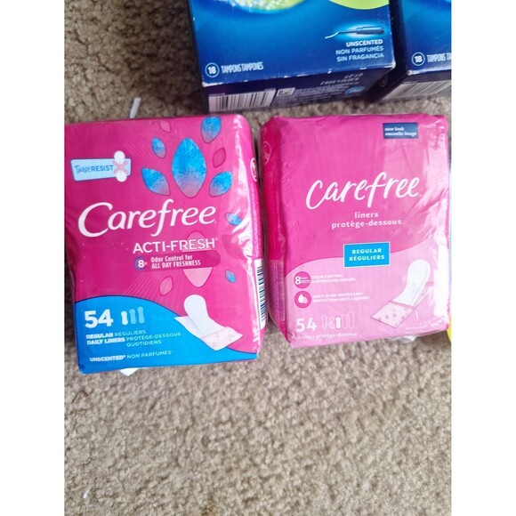 $49 Personal Hygiene Pack:Tampax, Carefree, One by Poise,Soleil Bella Bic,Gloves - Picture 6 of 7